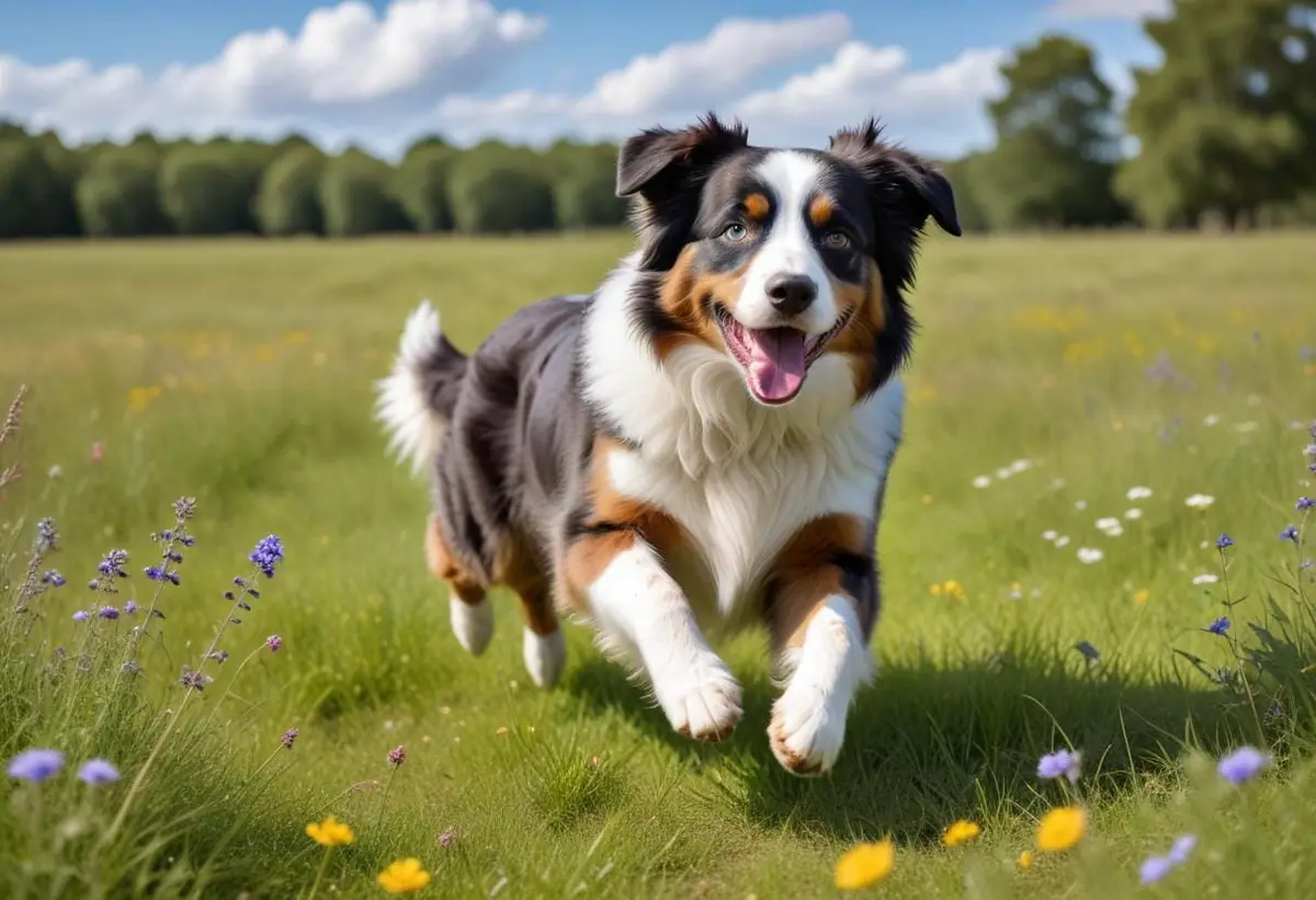 Fördelar och nackdelar med australian shepherd i vardagen illustration
