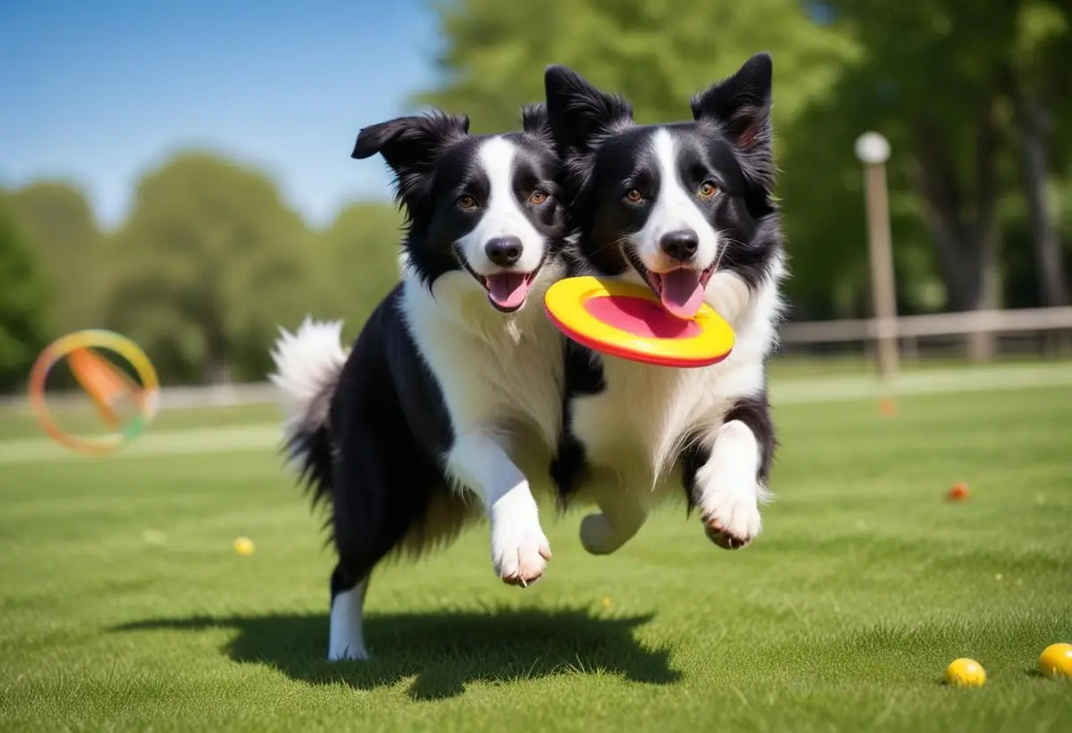 Border collie – den perfekta familjehunden för aktiva hem illustration