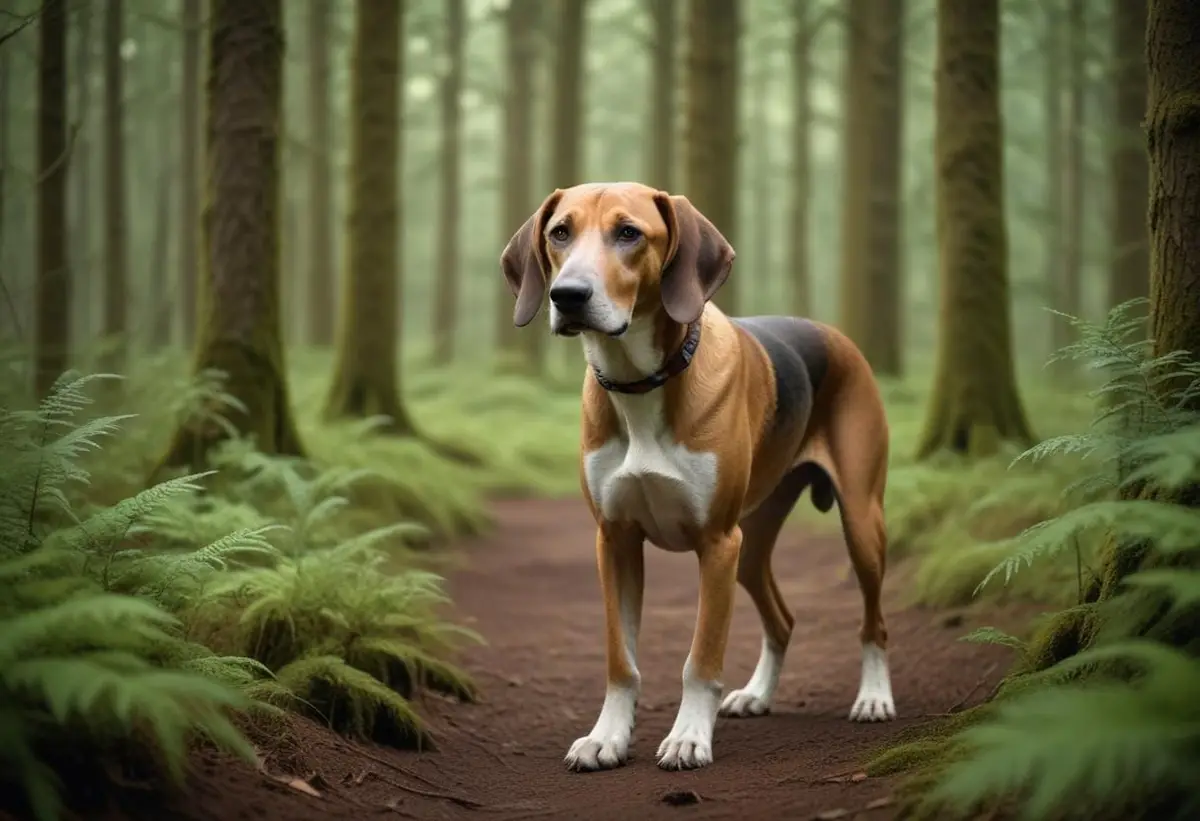 Hannoveransk viltspårhund – en fantastisk jakthund för äventyr illustration