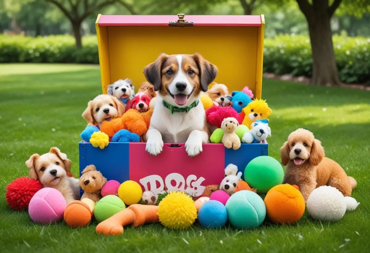 En spännande hundbox som får svansen att vifta! illustration
