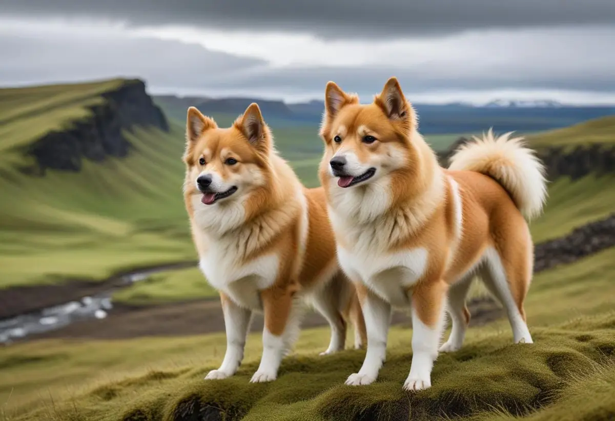 Upptäck den charmiga isländska hunden och dess historia illustration