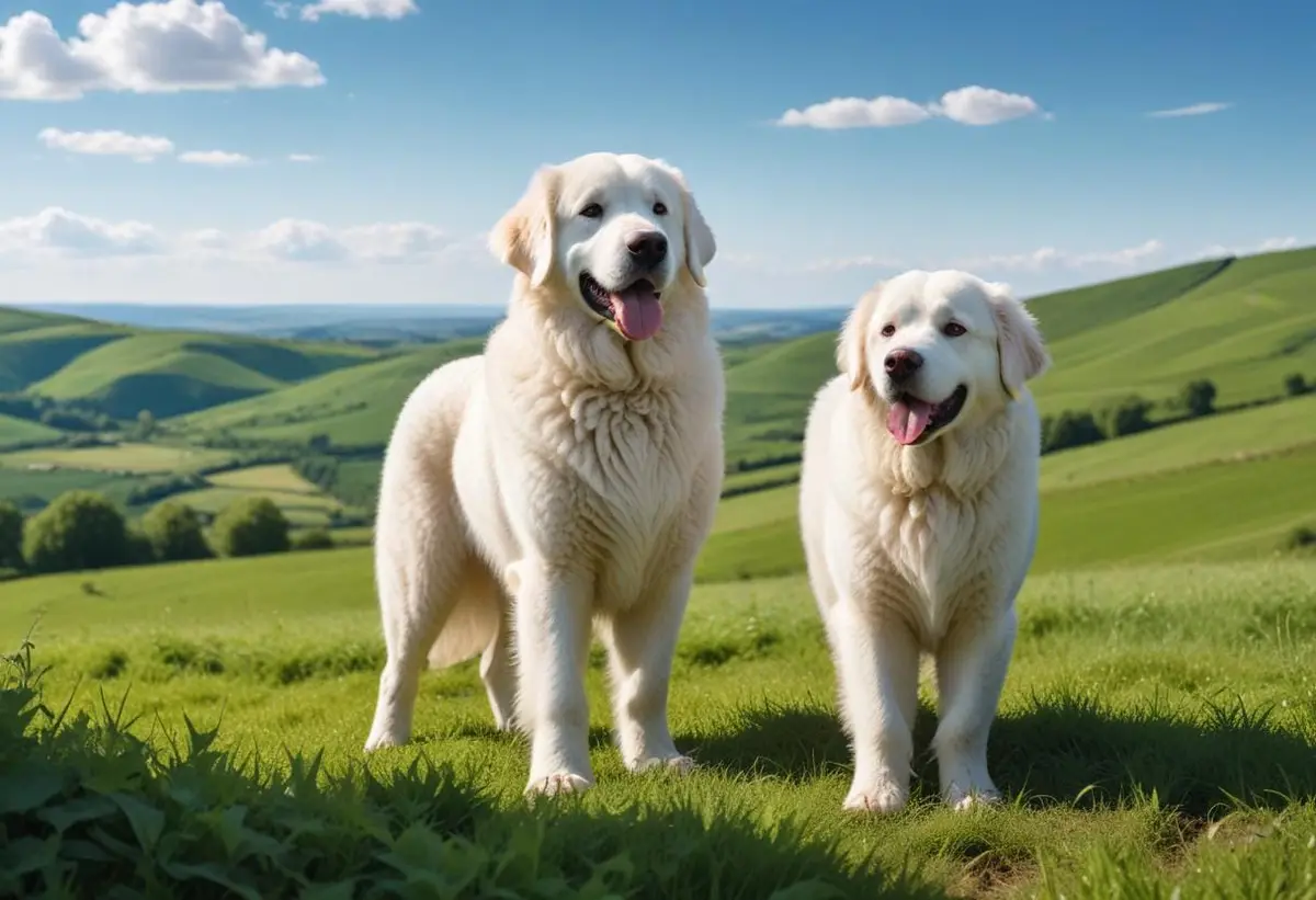Kuvasz hund – en lojal vän med hjärta och styrka illustration